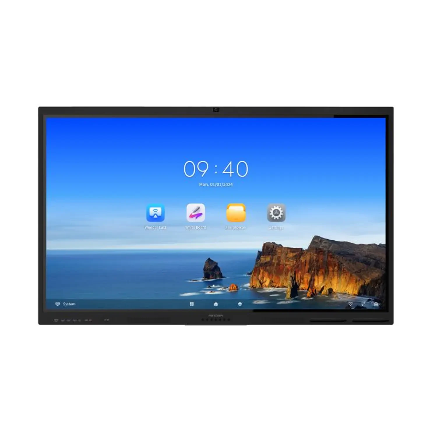 Hikvision DS-D5B75RB/FL, Pantalla Interactiva 75", 4K